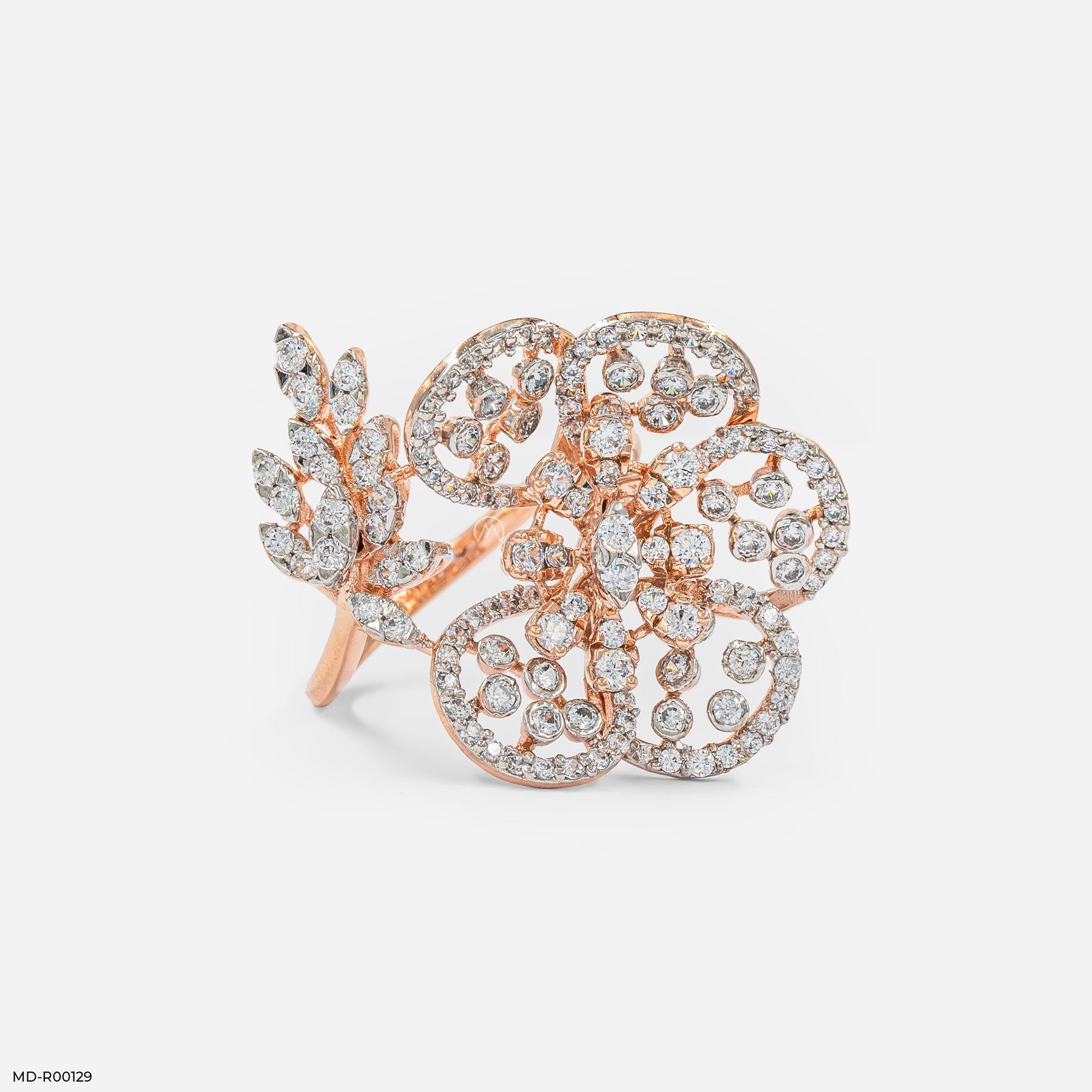 The Nature-Inspired Diamond Ring 9K White Gold