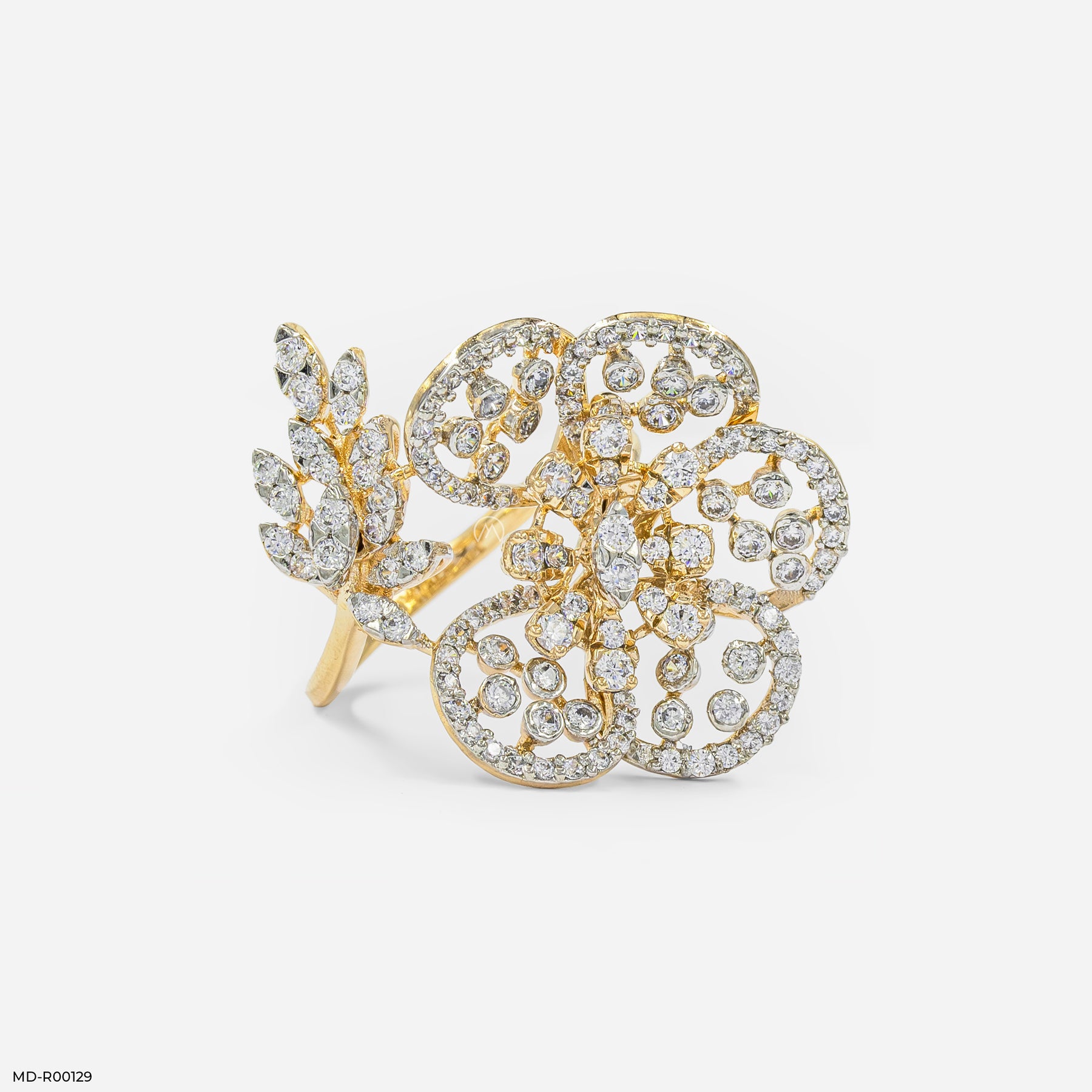The Nature-Inspired Diamond Ring 9K White Gold