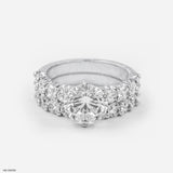 2 Carat Round Stackable Ring 14K White Gold