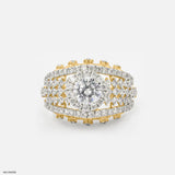 1 Carat Round Pretty Diamond Ring 14K White Gold