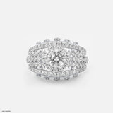 1 Carat Round Pretty Diamond Ring 14K White Gold
