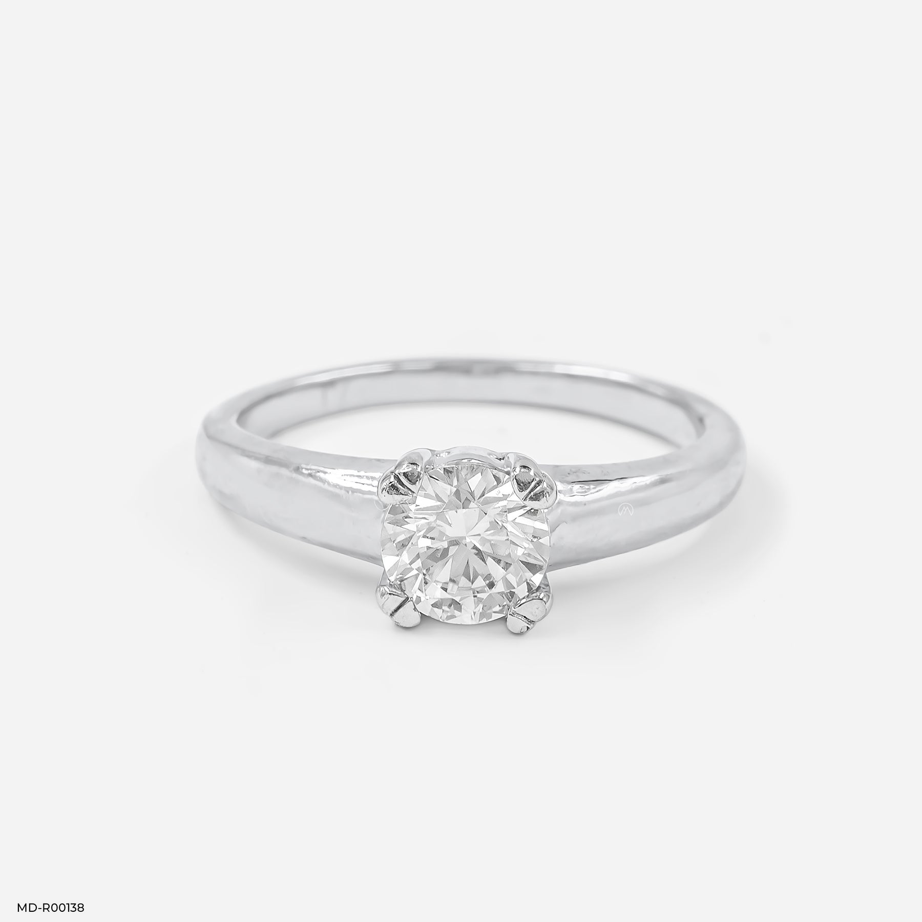 0.75 Carat Round Classic Solitaire Ring 9K Rose Gold