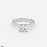 1.5 Carat Princess Cut Ring 9K Yellow Gold