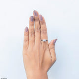 1.5 Carat Princess Cut Ring 9K Yellow Gold