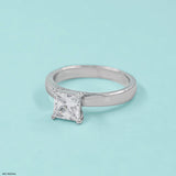 1.5 Carat Princess Cut Ring 9K Yellow Gold