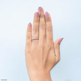 Classic Diamond Wedding Band Rings 14K Rose Gold