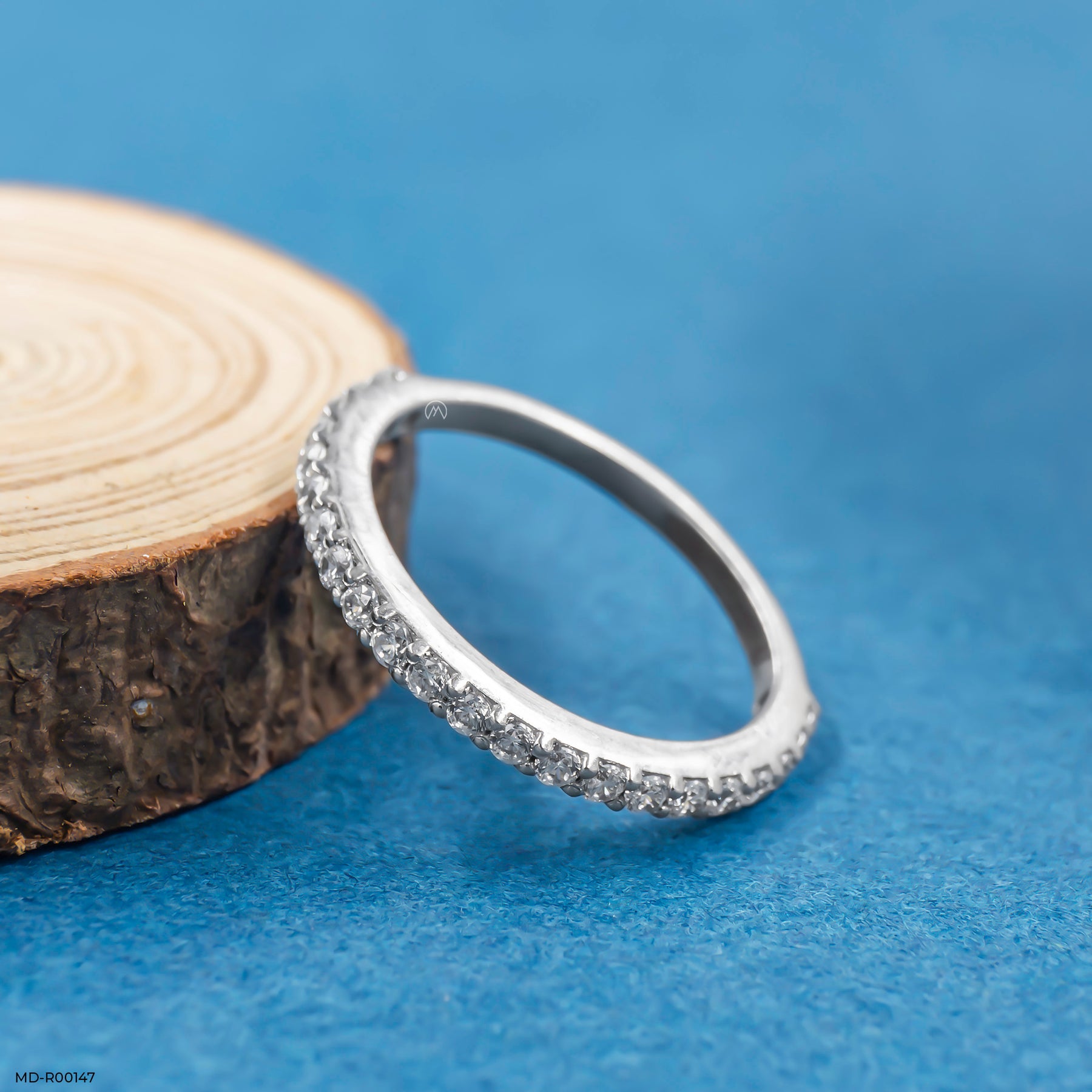 Classic Diamond Wedding Band Rings 14K Rose Gold