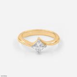 The Jive Princessey Diamond Rings 14K Yellow Gold