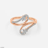 Entwined Diamond Wrap Rings 9K Yellow Gold