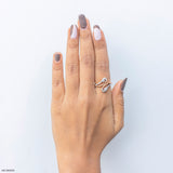 Entwined Diamond Wrap Rings 14K Yellow Gold