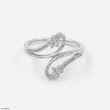 Entwined Diamond Wrap Rings 14K Yellow Gold