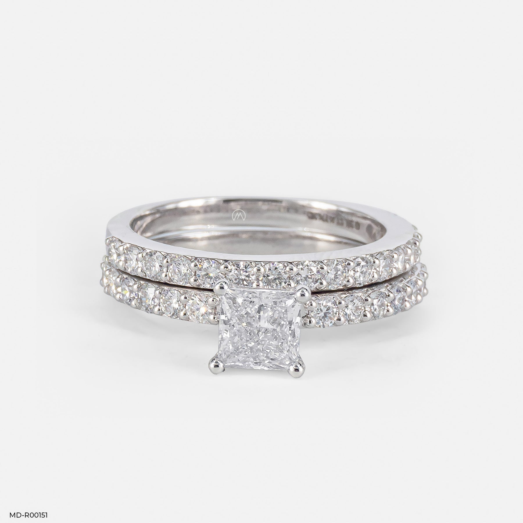 1 Carat Treasures Princessara Stackable Ring 14K Yellow Gold