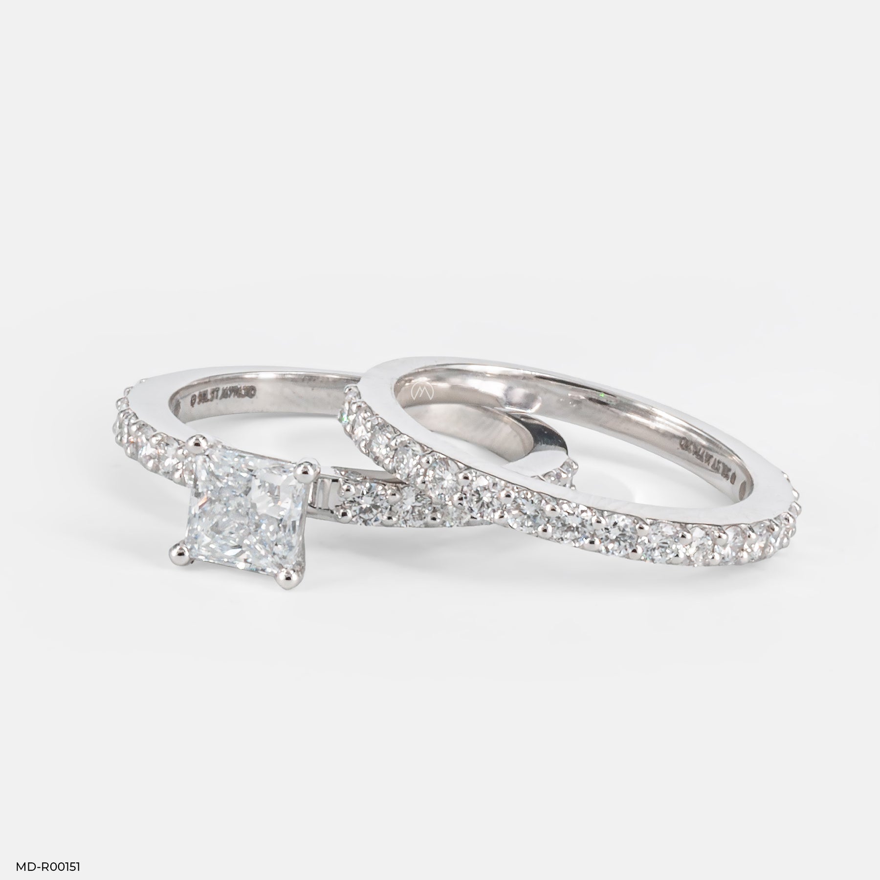 1 Carat Treasures Princessara Stackable Ring 14K Yellow Gold