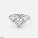 Celestial Compass Ring 9K White Gold