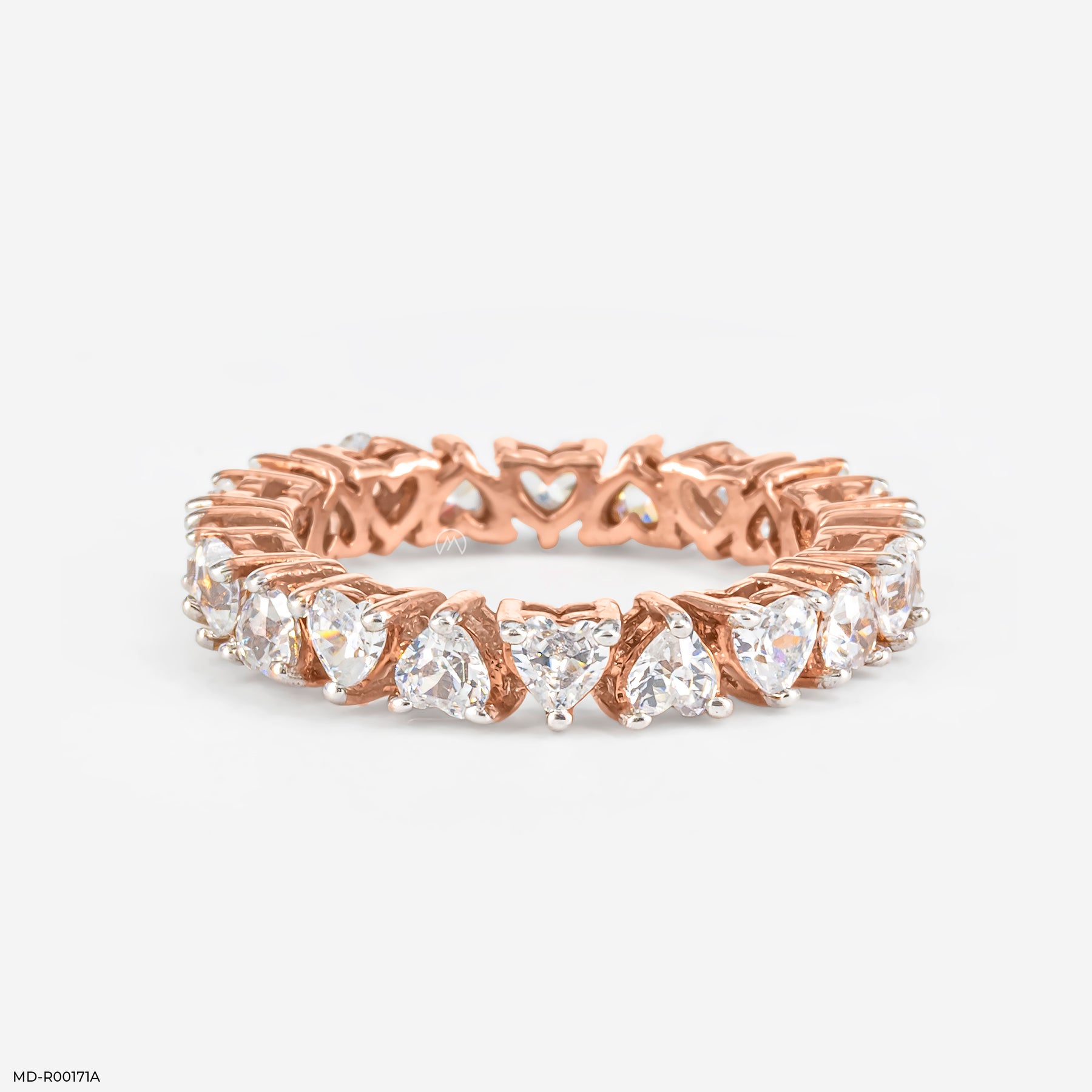 The Deific Scarlet Bands 14K White Gold