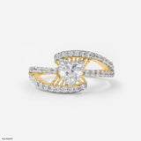 1 Carat Heart Shape Diamond Ring 14K White Gold