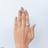 1.5 Carat Princess Cut Diamond Ring 9K Rose Gold