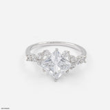 Enchanted Pear Branch Ring 9K White Gold