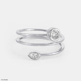 Princess Luxury Pave Rings Platinum 950
