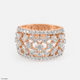 Celestial Bloom Rings 9K Rose Gold