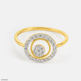 Moonshine Lab Diamond Ring 14K Yellow Gold