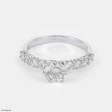 1 Carat Round Solitaire Diamond Ring 9K Rose Gold