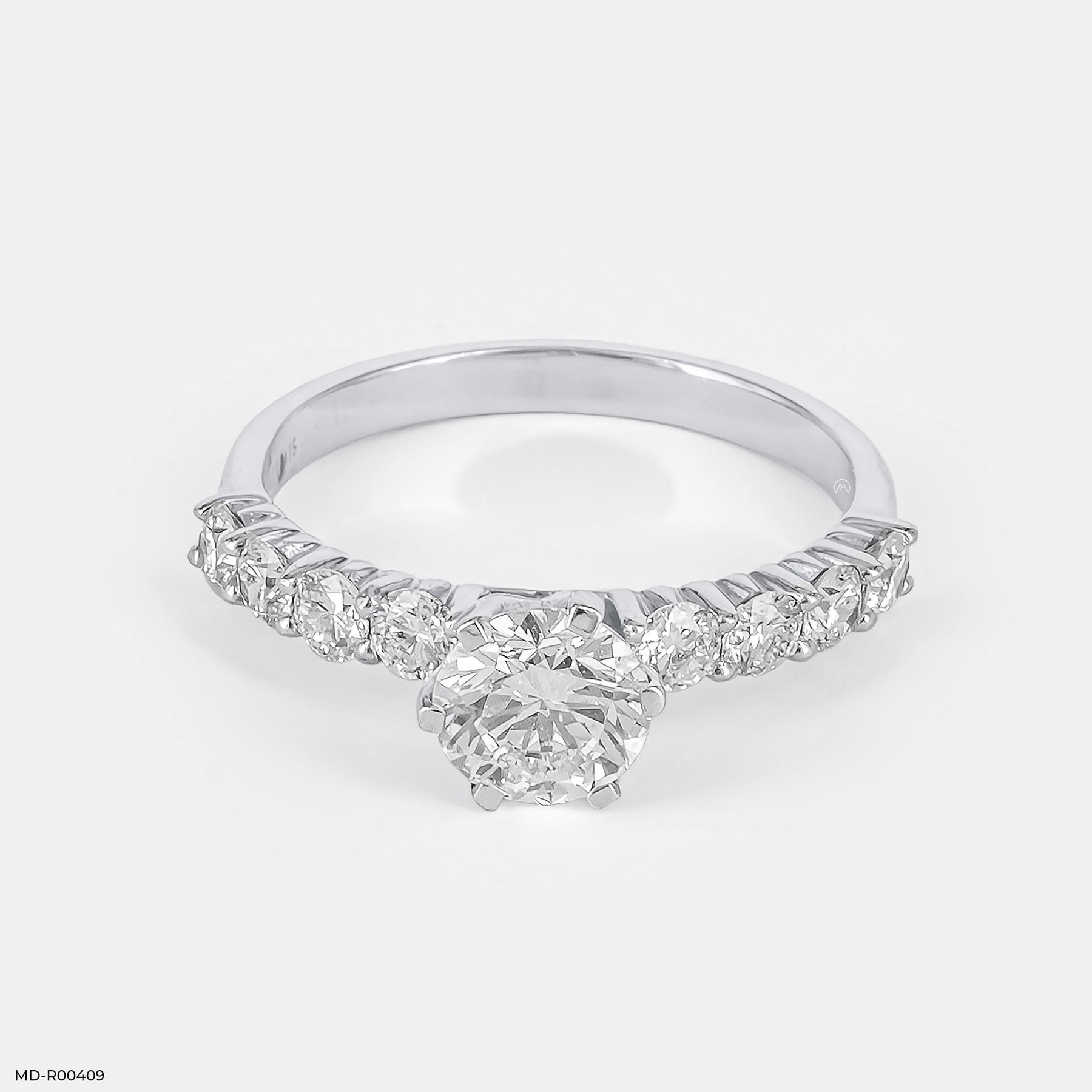 1 Carat Round Solitaire Diamond Ring 14K Rose Gold