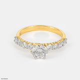 1 Carat Round Solitaire Diamond Ring 14K Rose Gold