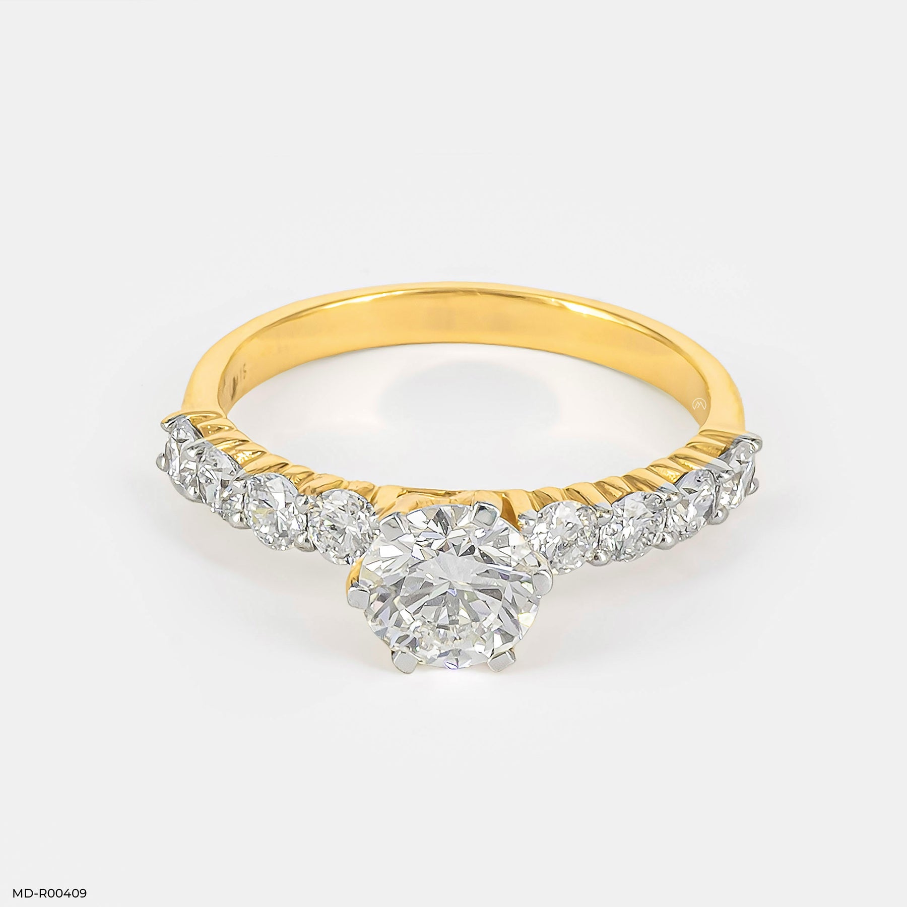 1 Carat Round Solitaire Diamond Ring 14K Rose Gold