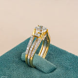 1 Carat Round Regal Diamond Ring 9K White Gold