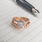 1.15 Carat Aural Beauty Lab Diamond Ring 14K Rose Gold