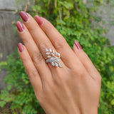 Whispering Willow Rings 9K Yellow Gold