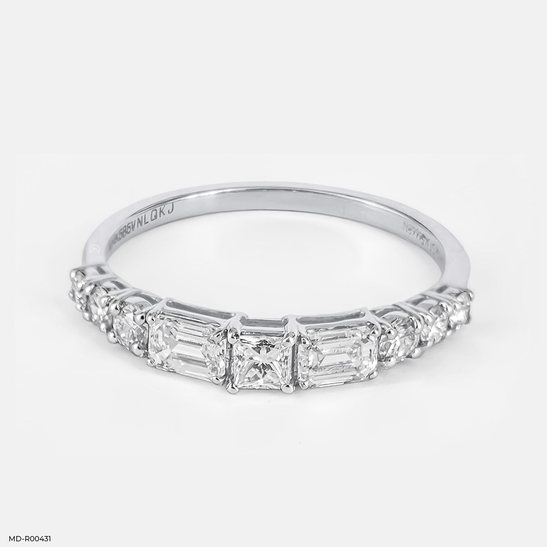 Swirling Lines Diamond Rings 14K Rose Gold