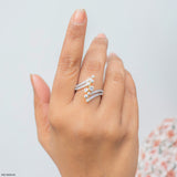 Orbiting Star Ring 14K Yellow Gold