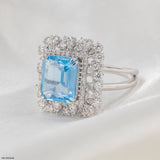 1 Carat Sovereign Glow Lab Diamond Ring 14K White Gold