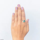 0.15 Carat Imperial Leaf Lab Diamond Ring 14K White Gold