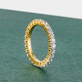 Eternal Glow Diamond Band Rings 14K White Gold