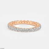 Eternal Glow Diamond Band Rings 14K White Gold