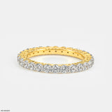 Eternal Glow Diamond Band Rings 14K White Gold