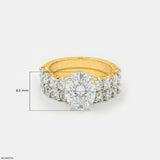 Classic Stack Solitaire Diamond Ring 14K Rose Gold