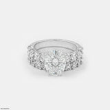 Classic Stack Solitaire Diamond Ring 14K Rose Gold