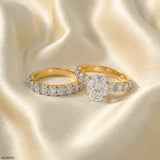 Classic Stack Solitaire Diamond Ring 14K Rose Gold