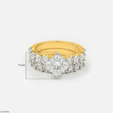 Crown Spark Solitaire Diamond Ring 9K Yellow Gold