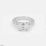 Flashy Solitaire Diamond Ring 9K White Gold