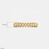 Marquise Frame Diamond Band Ring Platinum 950