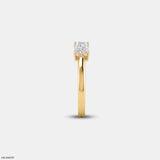 Vertex Square Glow Diamond Ring 9K White Gold