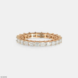 Velvet Glow Emerald Diamond Ring 9K Yellow Gold