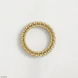 Velvet Glow Emerald Diamond Ring 9K Yellow Gold