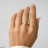 The Fluid Solitaire Ring 9K Yellow Gold