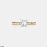 1 Carat Princess Sparkle Rings 9K Yellow Gold